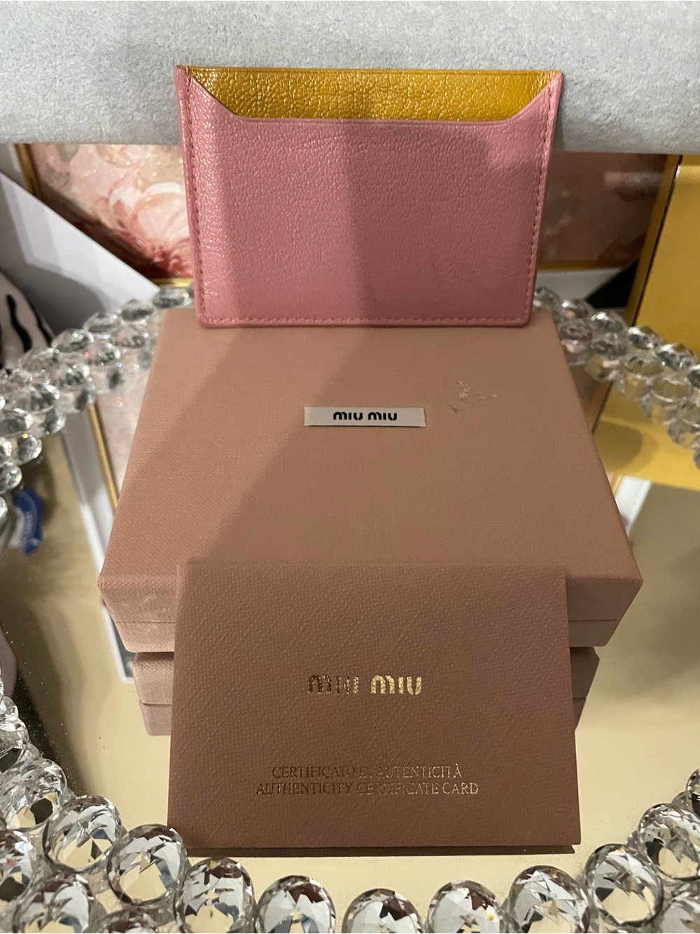 Miu Miu Pink Leather card holder Like New - Picture 9 of 9